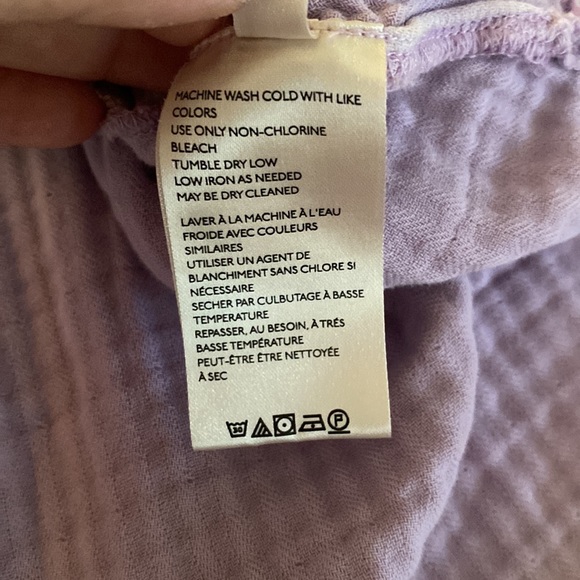 We the Free by Free People 100% cotton Palo Alto magical lavender top w/ pocket - Picture 11 of 12
